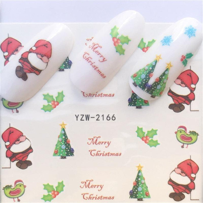 New Christmas Decal Nail Art Stickers