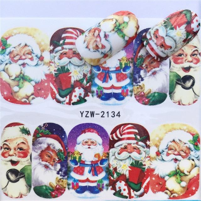 New Christmas Decal Nail Art Stickers