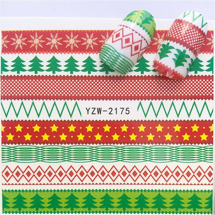 New Christmas Decal Nail Art Stickers