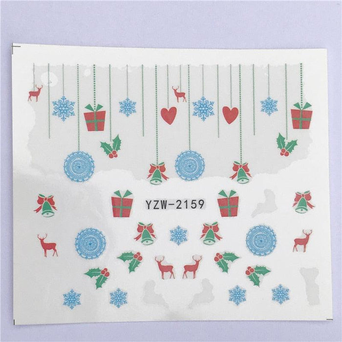 New Christmas Decal Nail Art Stickers