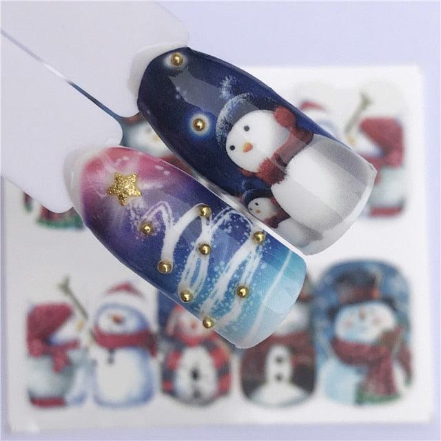 New Christmas Decal Nail Art Stickers