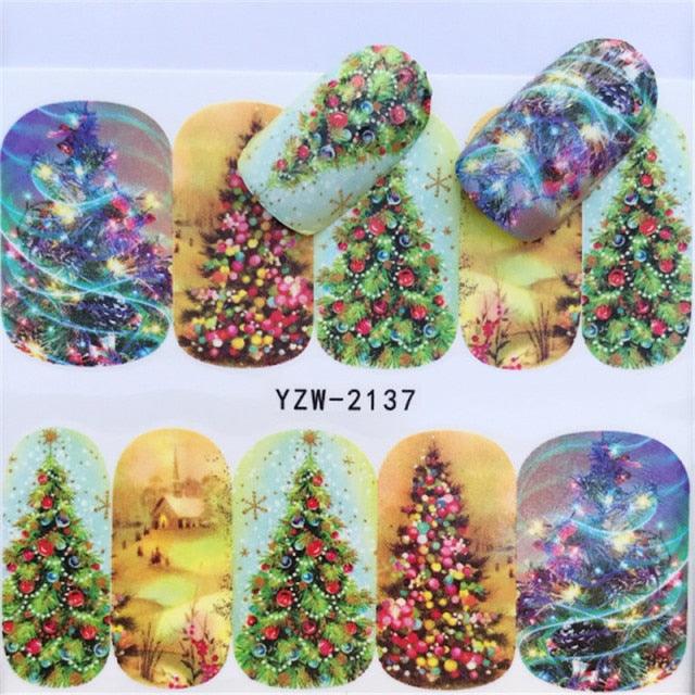New Christmas Decal Nail Art Stickers