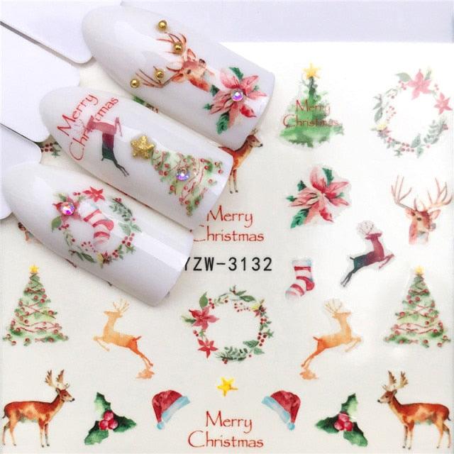 New Christmas Decal Nail Art Stickers