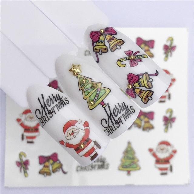 New Christmas Decal Nail Art Stickers