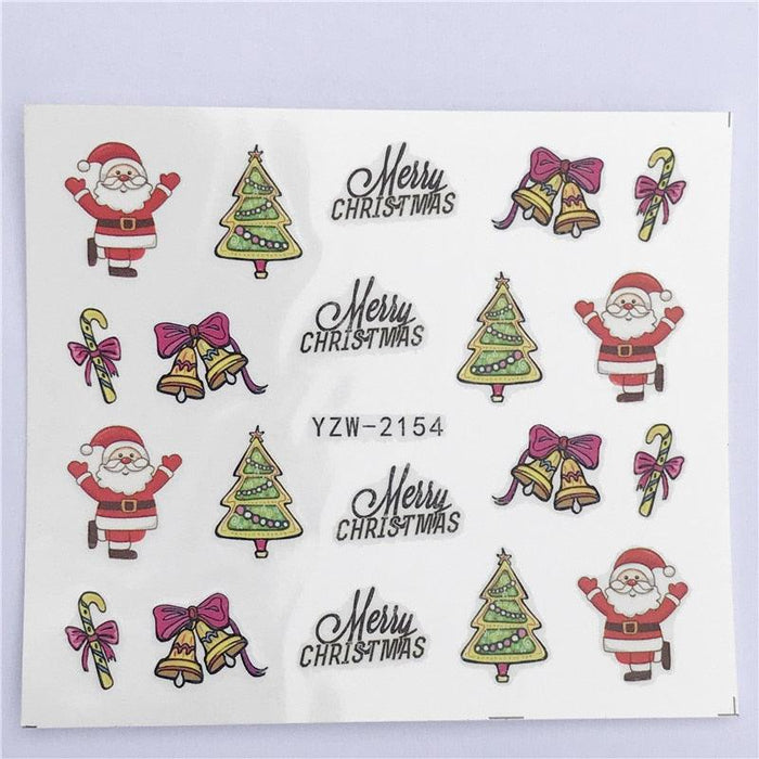 New Christmas Decal Nail Art Stickers