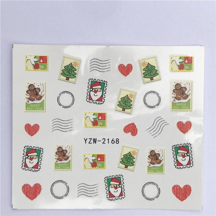 New Christmas Decal Nail Art Stickers