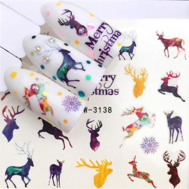 New Christmas Decal Nail Art Stickers