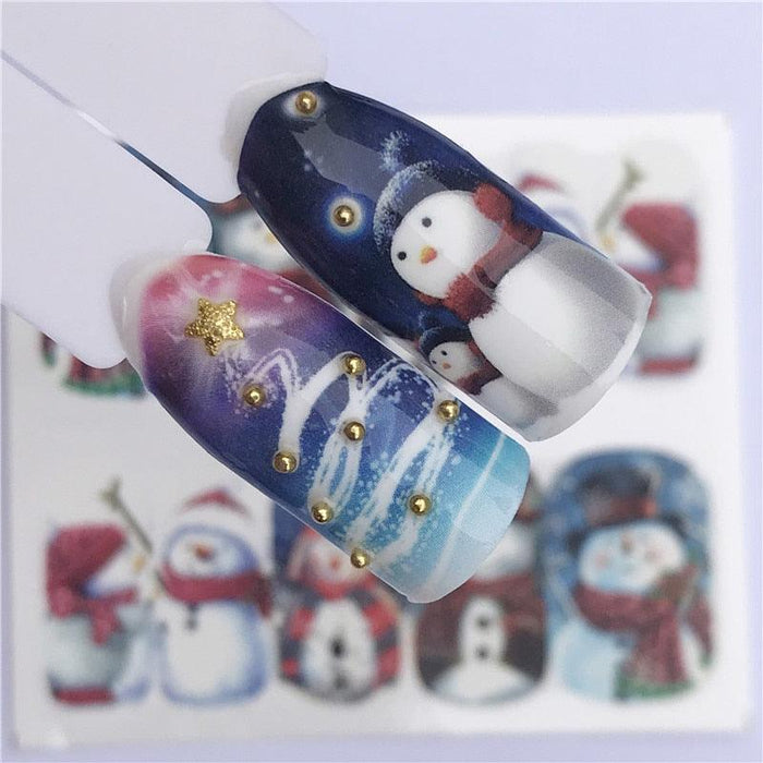 New Christmas Decal Nail Art Stickers