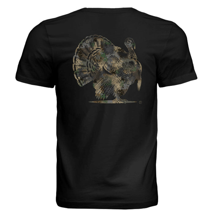 Forest Splash Burst Turkey T-Shirt
