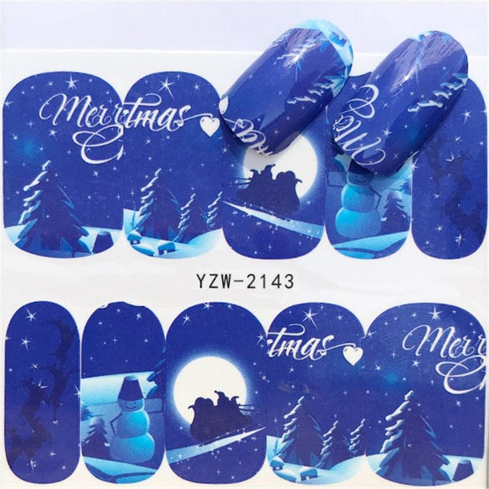 New Christmas Decal Nail Art Stickers