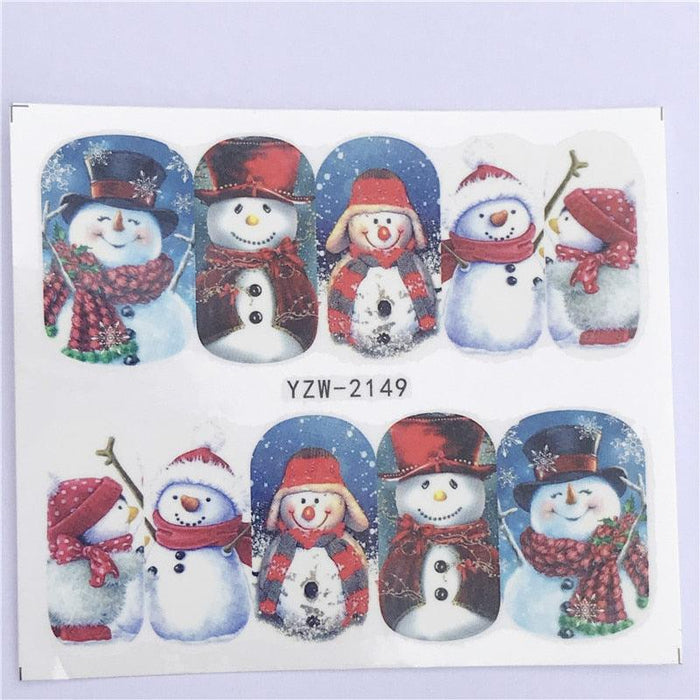 New Christmas Decal Nail Art Stickers