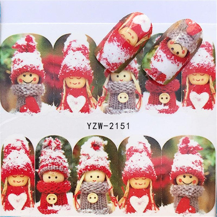 New Christmas Decal Nail Art Stickers