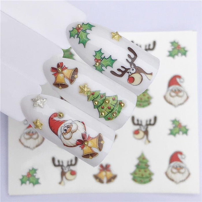New Christmas Decal Nail Art Stickers