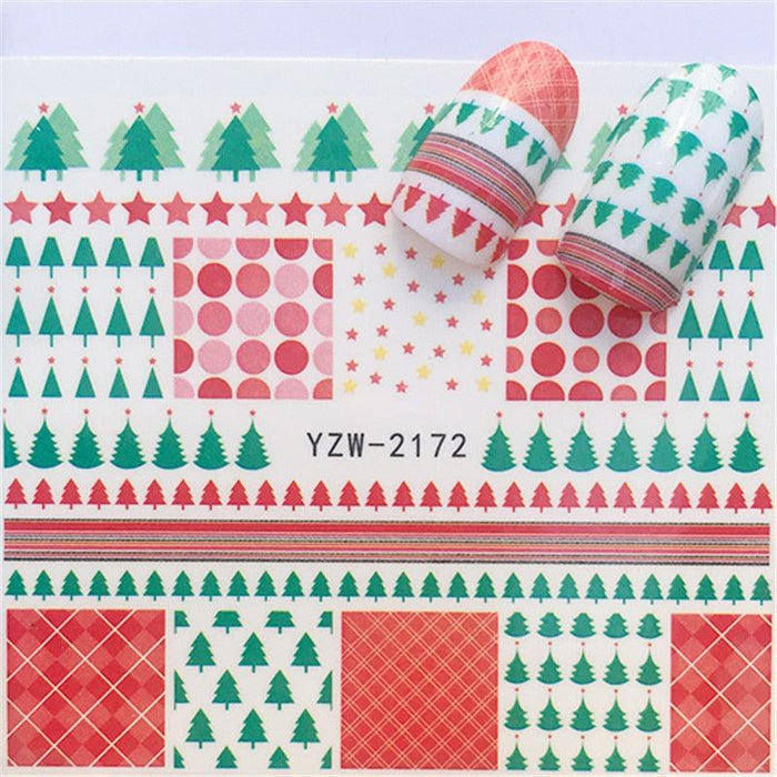 New Christmas Decal Nail Art Stickers