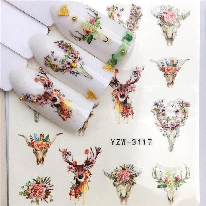 New Christmas Decal Nail Art Stickers