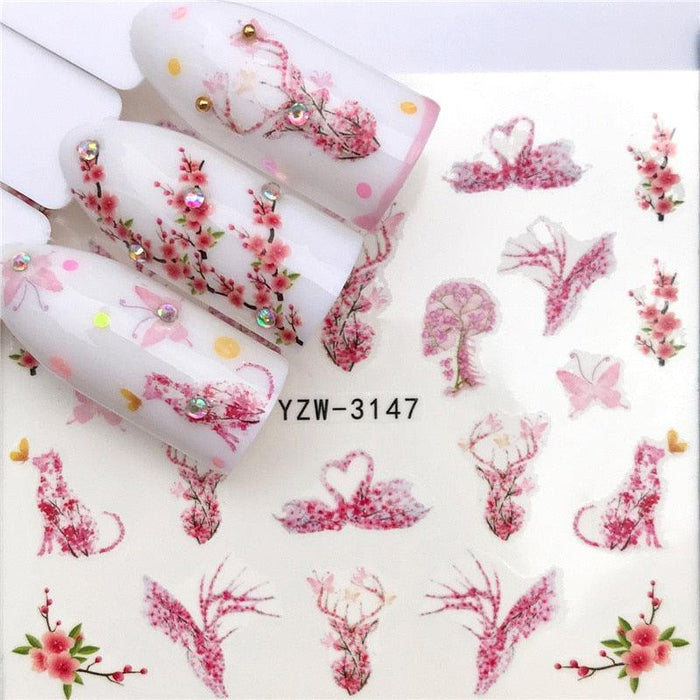 New Christmas Decal Nail Art Stickers