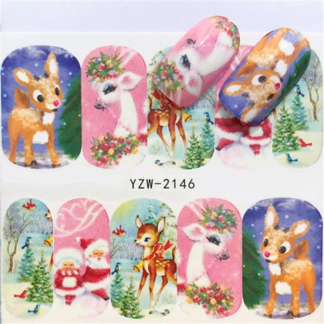New Christmas Decal Nail Art Stickers