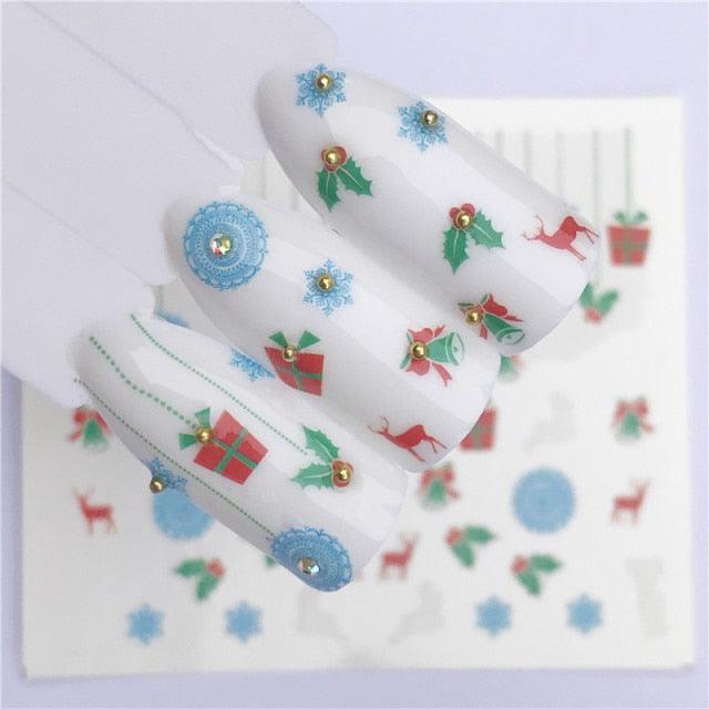 New Christmas Decal Nail Art Stickers
