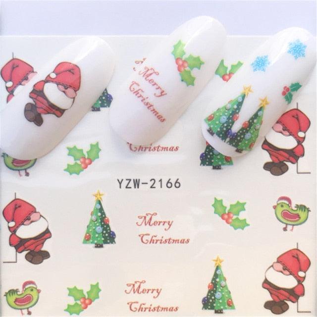 New Christmas Decal Nail Art Stickers