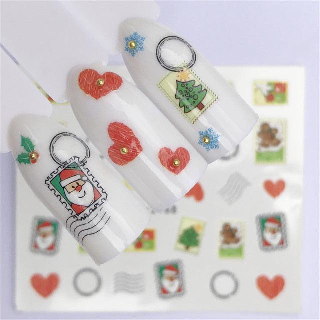 New Christmas Decal Nail Art Stickers