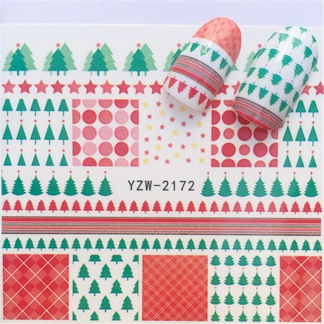 New Christmas Decal Nail Art Stickers