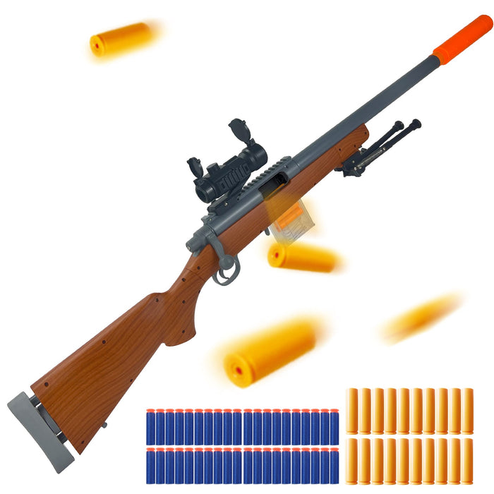 M24 Tactical Toy Gun - Features Realistic Design and Safe Soft Bullets