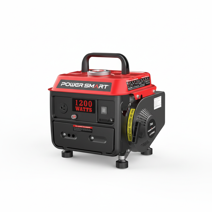 1200W 2-Stroke Generator PS50/DB5010 compact lightweight camping power with 49 dB ultra-quiet operation and multiple outlets