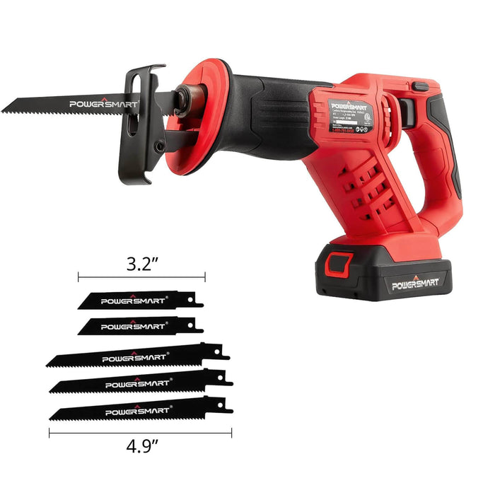 Cordless Reciprocating Saw with 20V 2.0Ah Battery and Charger