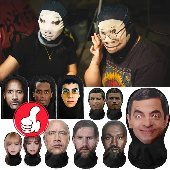 Realistic 3D Celebrity Face Mask | Full Face/ Halloween