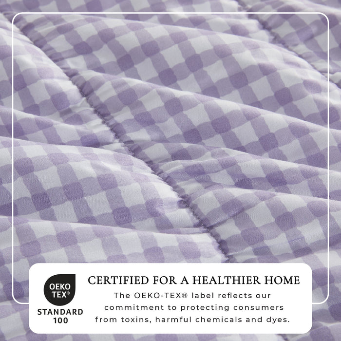 Gingham Printed Quilt Set - Gingham Collection