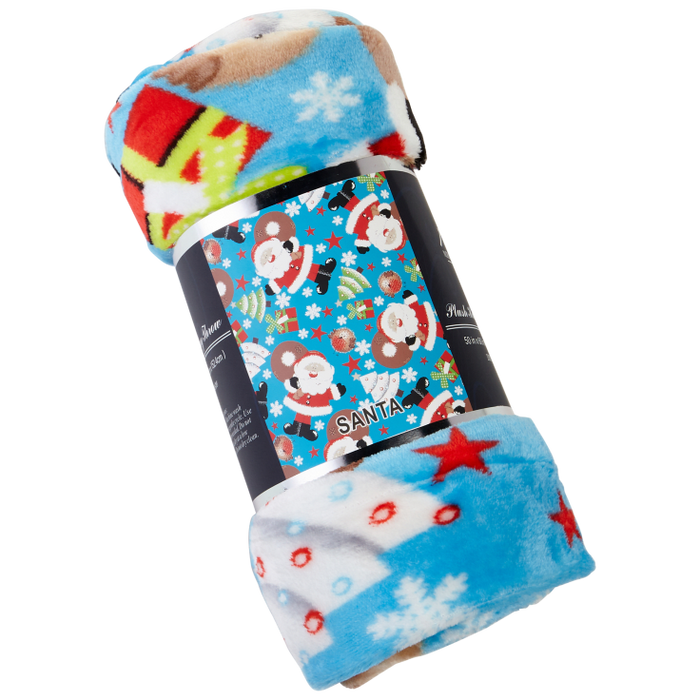 Decor & More Christmas Throw Blanket – Ultra-Soft 50"x60" Holiday Fleece