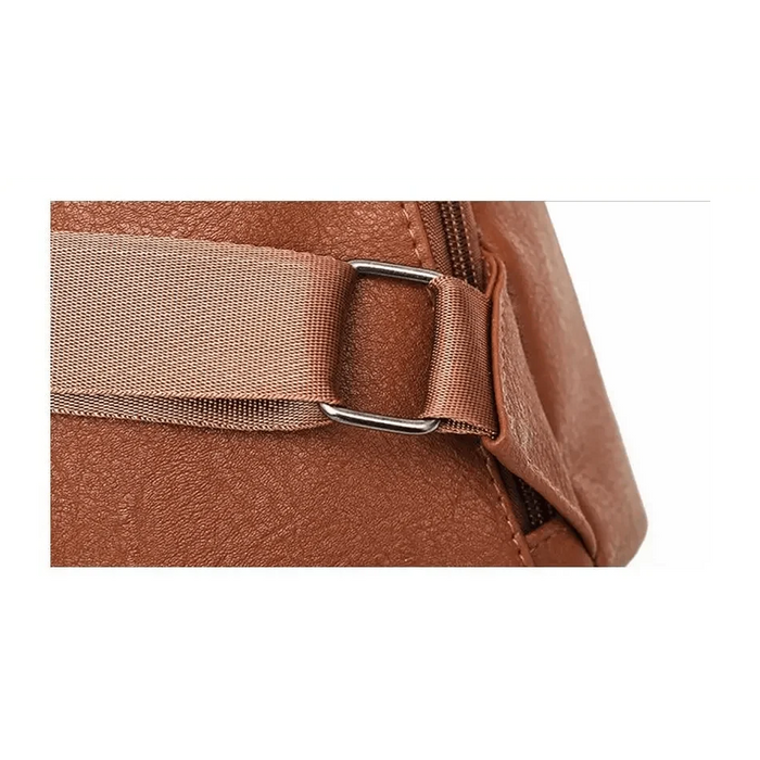Sizzling Anti-Theft Vintage Style PU Leather Backpacks for Teenager Girls