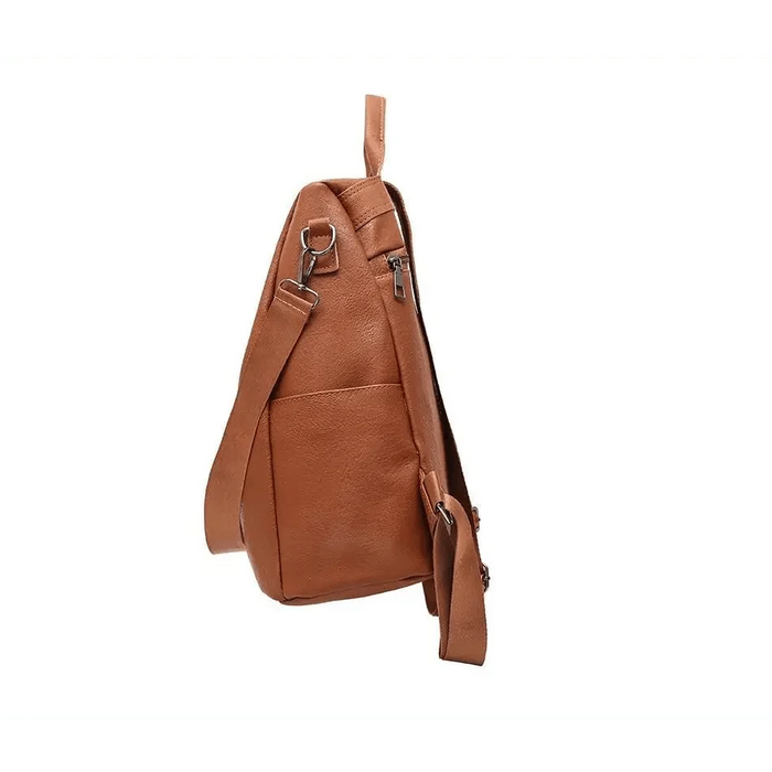 Sizzling Anti-Theft Vintage Style PU Leather Backpacks for Teenager Girls