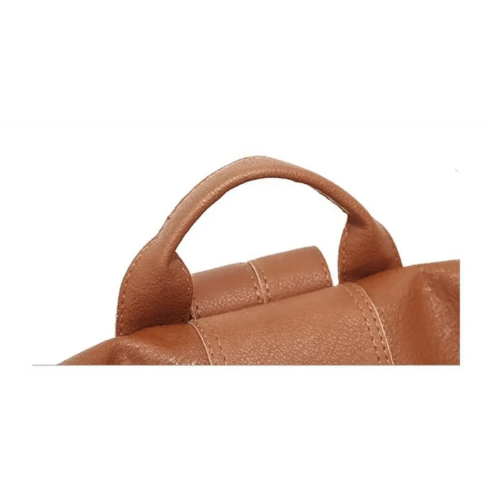 Sizzling Anti-Theft Vintage Style PU Leather Backpacks for Teenager Girls