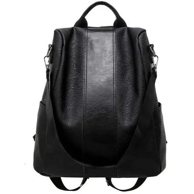 Sizzling Anti-Theft Vintage Style PU Leather Backpacks for Teenager Girls