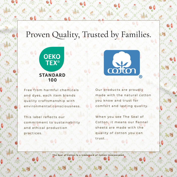 Turkish Cotton Flannel Sheet Set - Elevated Holiday Collection