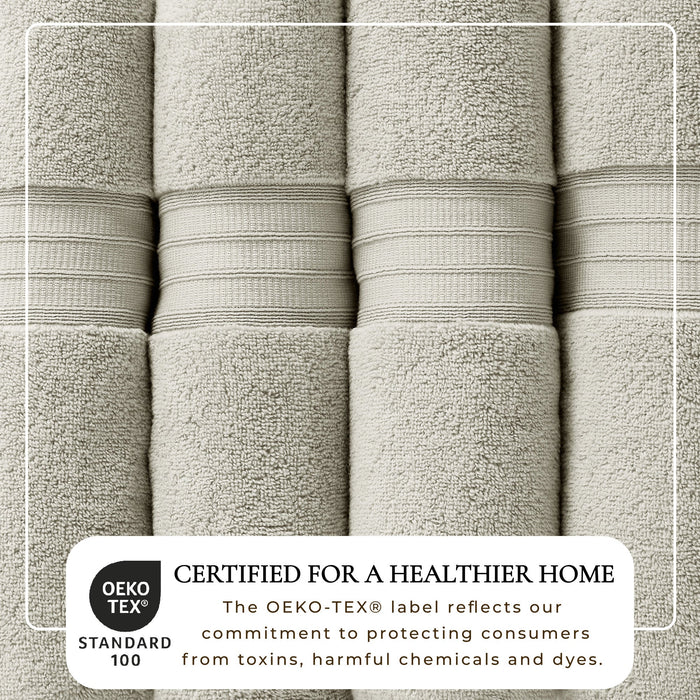100% Cotton Premium Bath Towel Set - Chiara Collection