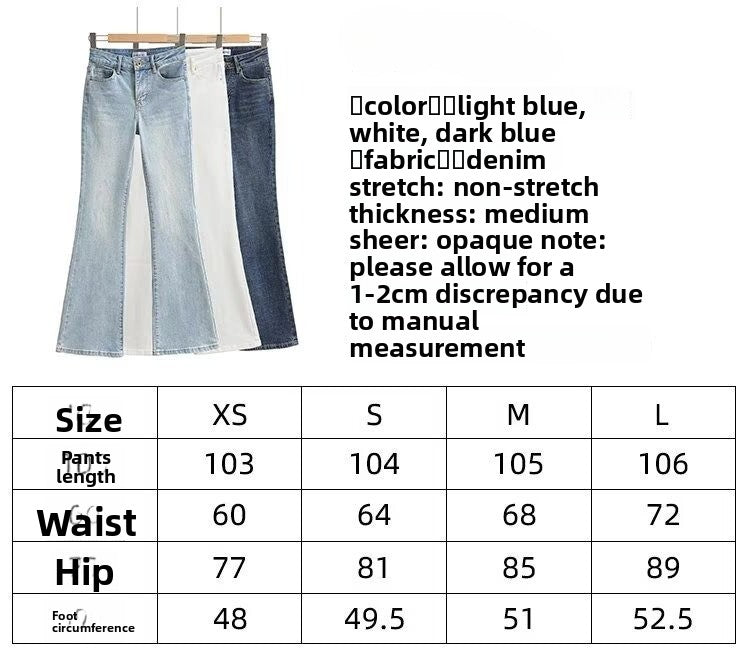 Women's High Waist Slim Fit Wide Leg Jeans