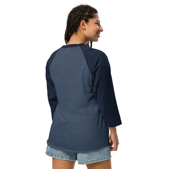 Patriotic USA 250 3/4 sleeve raglan shirt with contrast sleeves and lightweight cotton blend