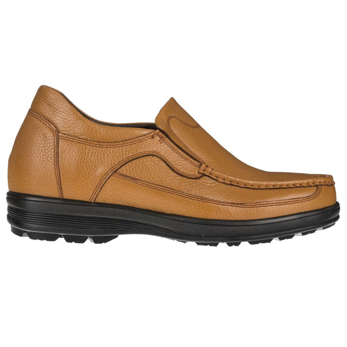 CALTO G1829 Lightweight Loafer 3.2 Inches Taller (Tan Brown)