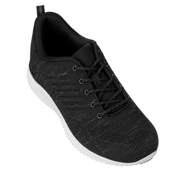 CALTO - 2.4 Inches Taller (Black/Grey) - Ultra Lightweight Sneakers