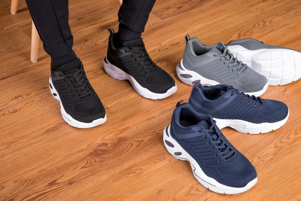 CALTO  Q331 -  Super Lightweight-2.6 Inches Taller (Navy/White) Sneakers