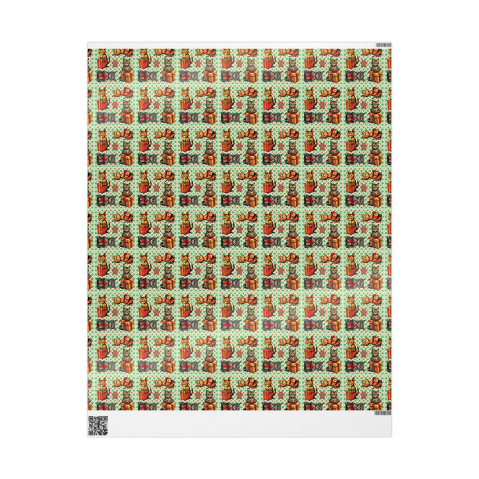 Vintage Cats Christmas Wrapping Paper