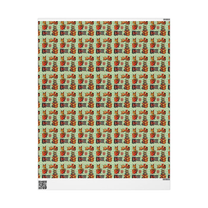 Vintage Cats Christmas Wrapping Paper
