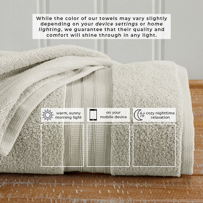 100% Cotton Premium Bath Towel Set - Chiara Collection