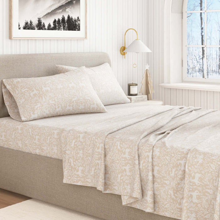 Turkish Cotton Flannel Sheet Set - Elevated Holiday Collection