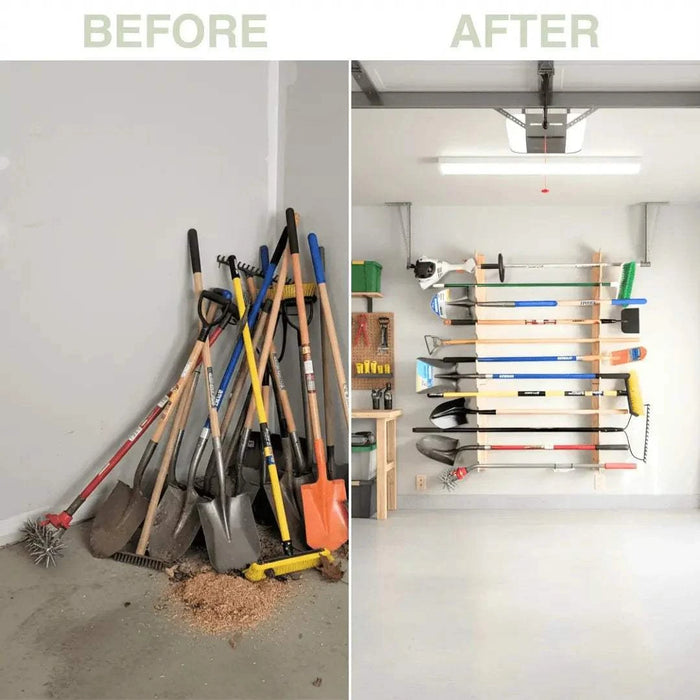 Wandhalterung für Gartenwerkzeuge – Garage