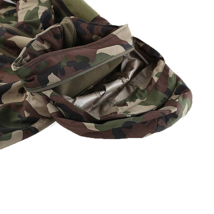 STEVVEX Fashion Men's Tactical Fleece-lined Jacket