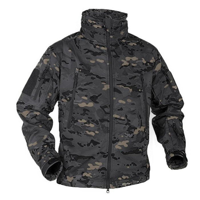 STEVVEX Fashion Men's Tactical Fleece-lined Jacket