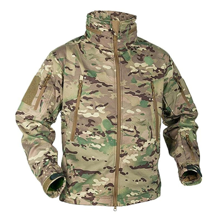 STEVVEX Fashion Men's Tactical Fleece-lined Jacket